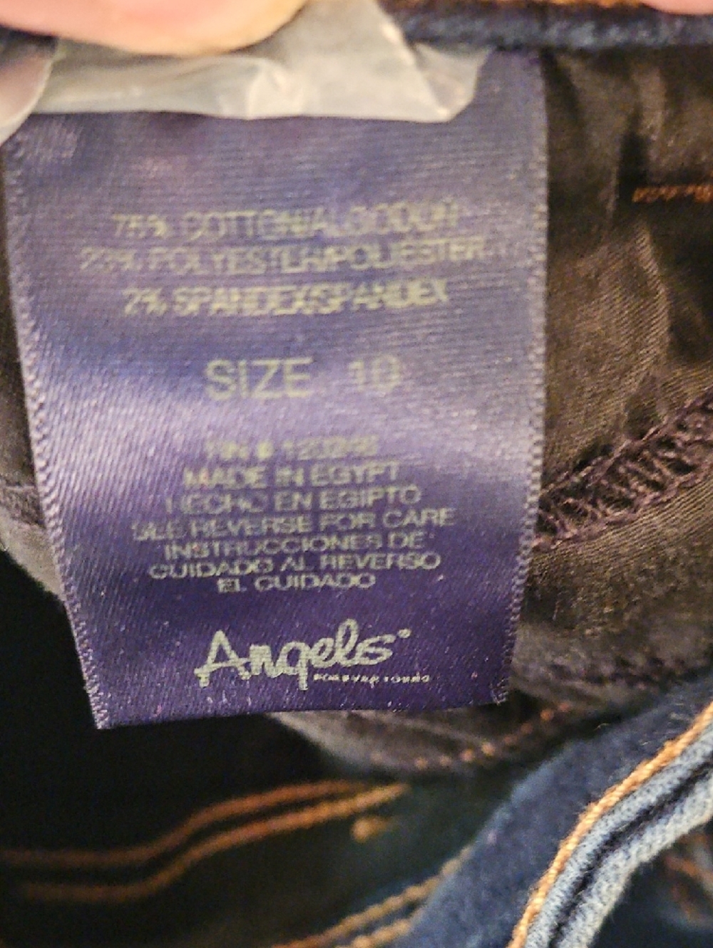 Angels Forever Young- 2 Button Curvy Skinny Jeans- Size 10 - Picture 8 of 8